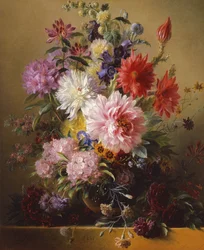 Martwa natura z kwiatami, 1837